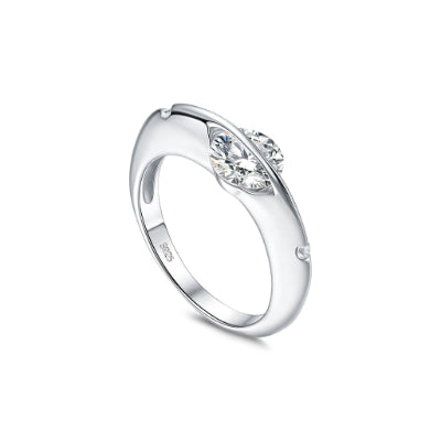 S925 Sterling Silber Planeten Drehring
