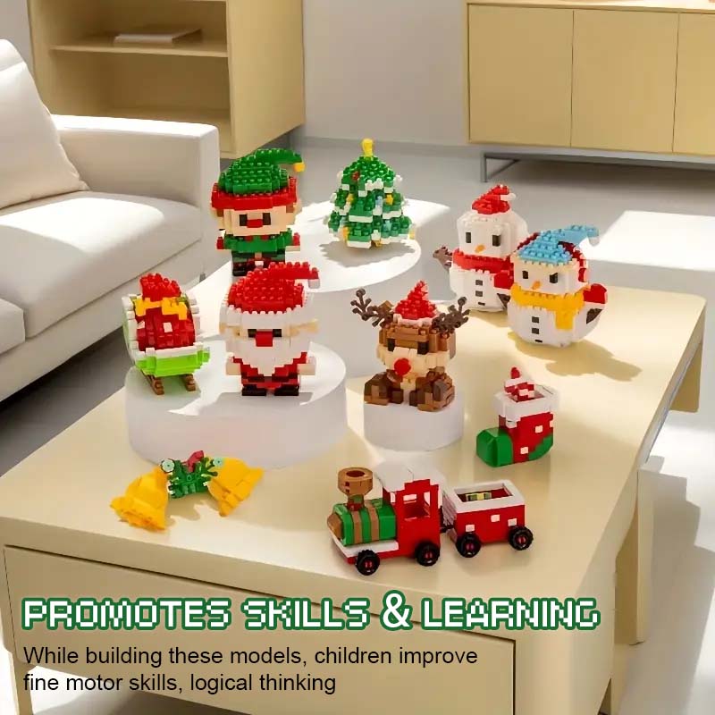 Weihnachts-Adventskalender-Bausteinset