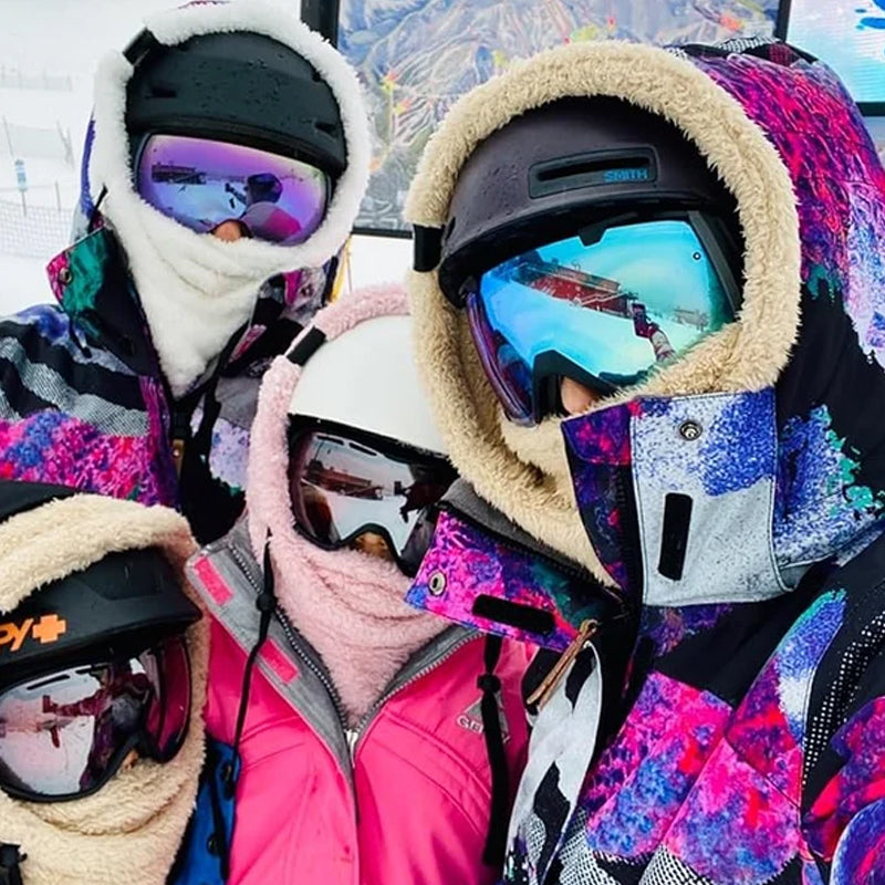 Warme Plüsch-Fahrradhaube / Winter-Outdoor-Mütze, winddichte Sportmütze