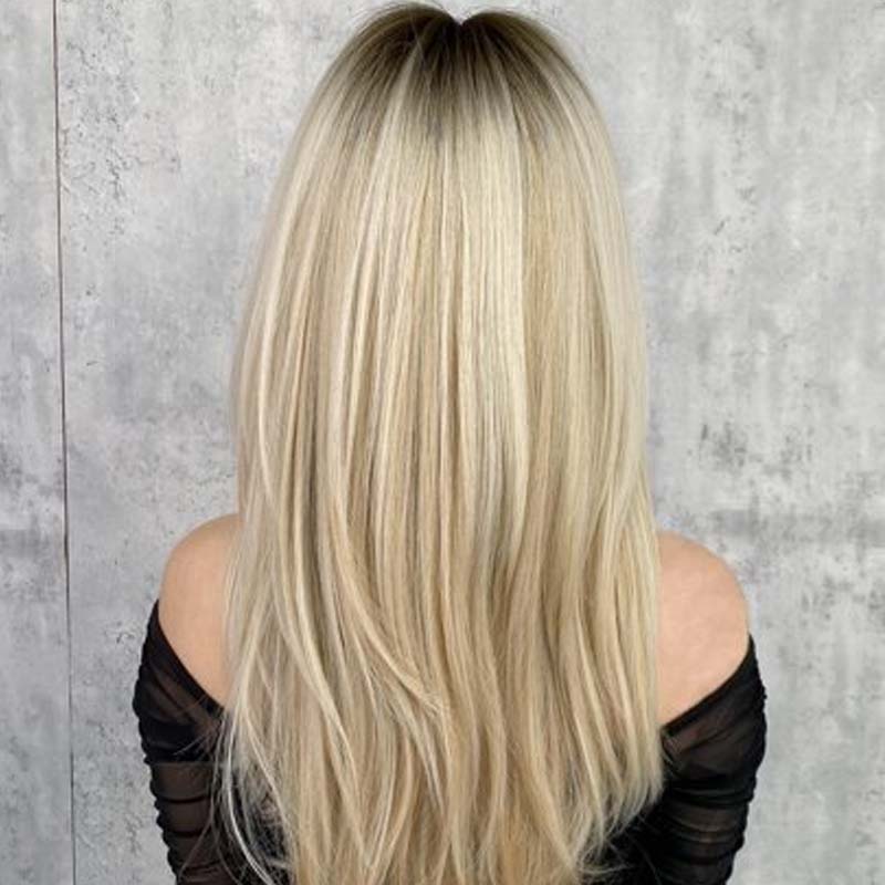 Makelloses, langgestuftes Haarteil für Damen – natürliches Volumen, ultradünne Basis, sofortiger Chic, jugendlicher Look