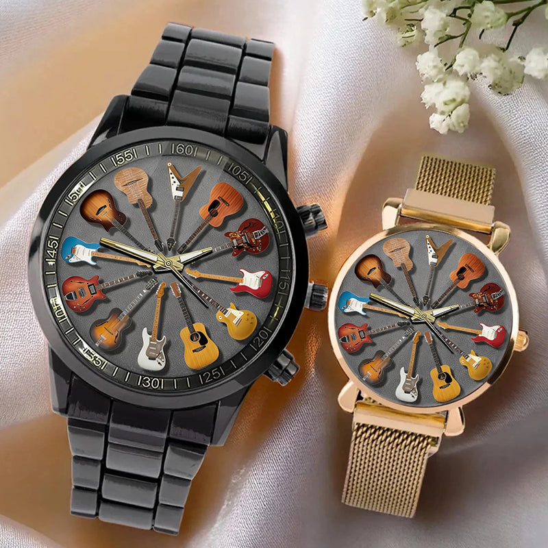 Rock Tag Und Nacht Gitarrenuhr