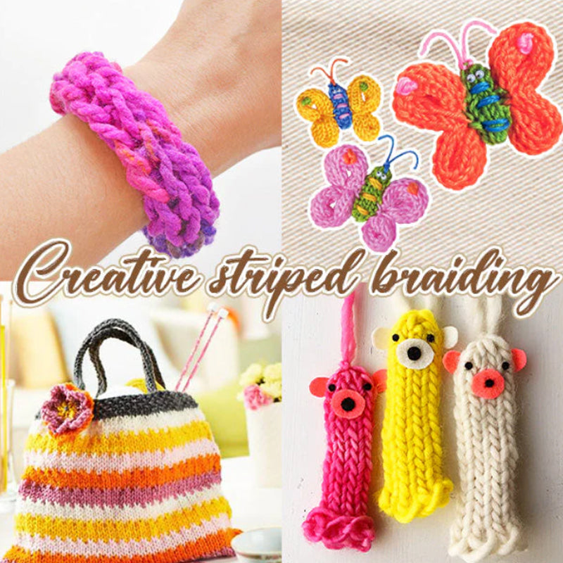 Zweiköpfiges Dreifach-Strickset