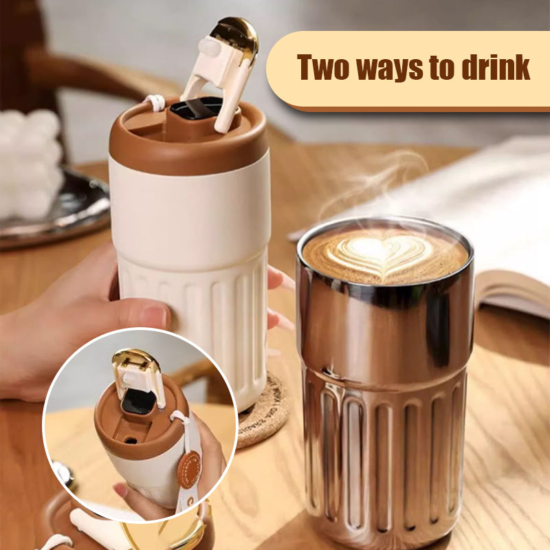 Kaffeethermoskanne mit Temperaturanzeige