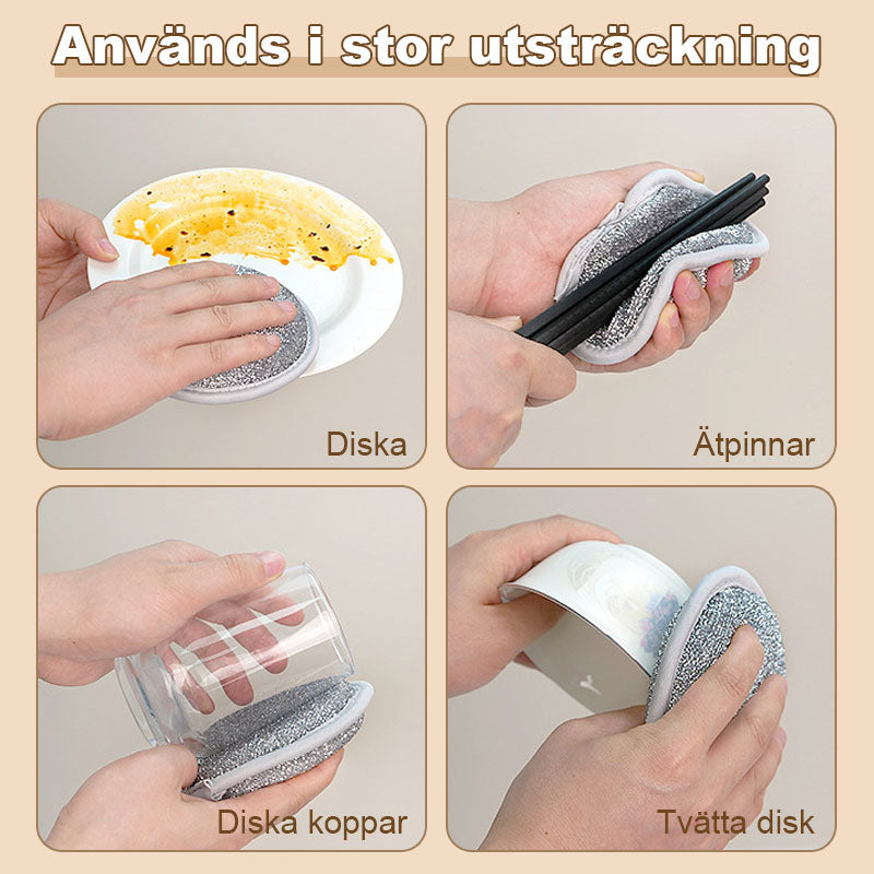 Dubbelsidig Silversvampservett