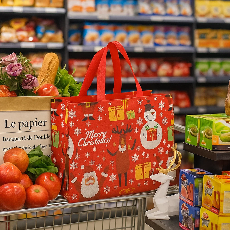 🎄 Yuletide Carry – Große wiederverwendbare Weihnachtsgeschenktasche 🛍️