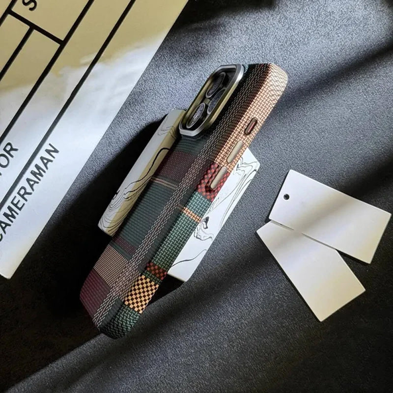 (🎁2024-Hot Sale🎁)Kevlar Carbon Fiber Handyhülle