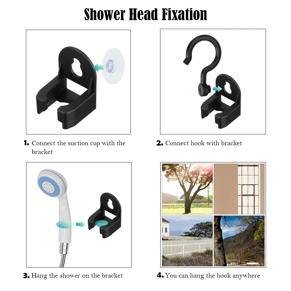 🚿 Bleiben Sie draußen frisch – Tragbare Campingdusche mit einstellbarem Durchfluss – Für eine einfache und bequeme Reinigung im Freien!