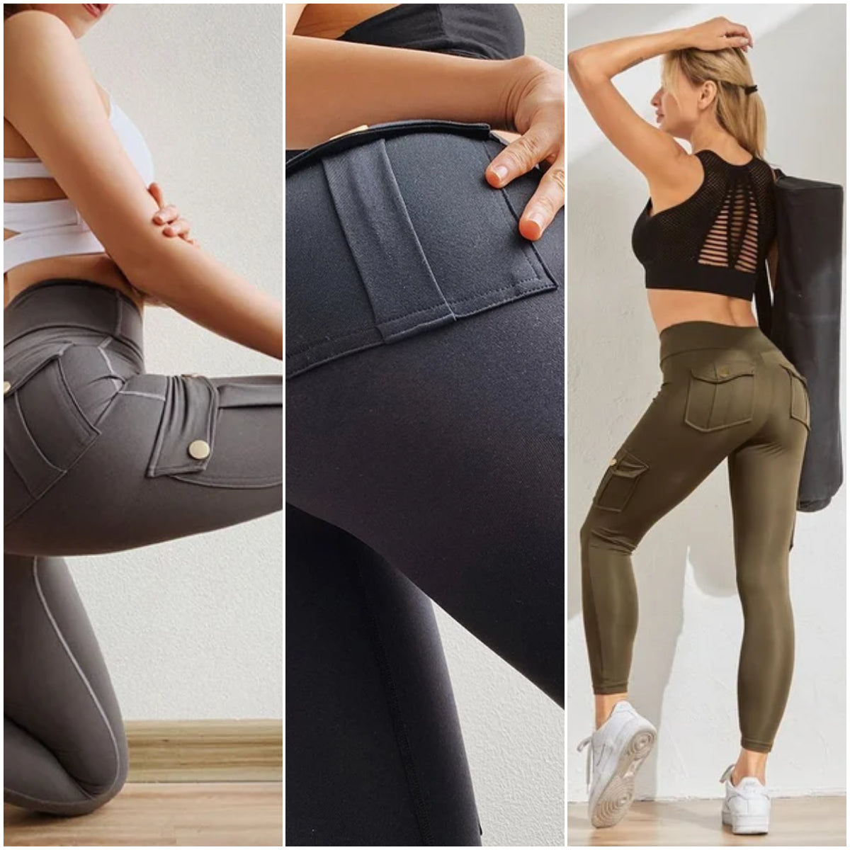 š„45% RABATTš„Damen Tasche Sexy Stretch Leggings Fitness Track