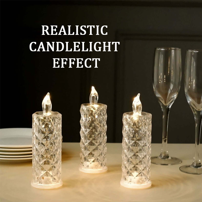✨ Crystal Rose Candle Light – Romantisches Leuchten ohne Chaos