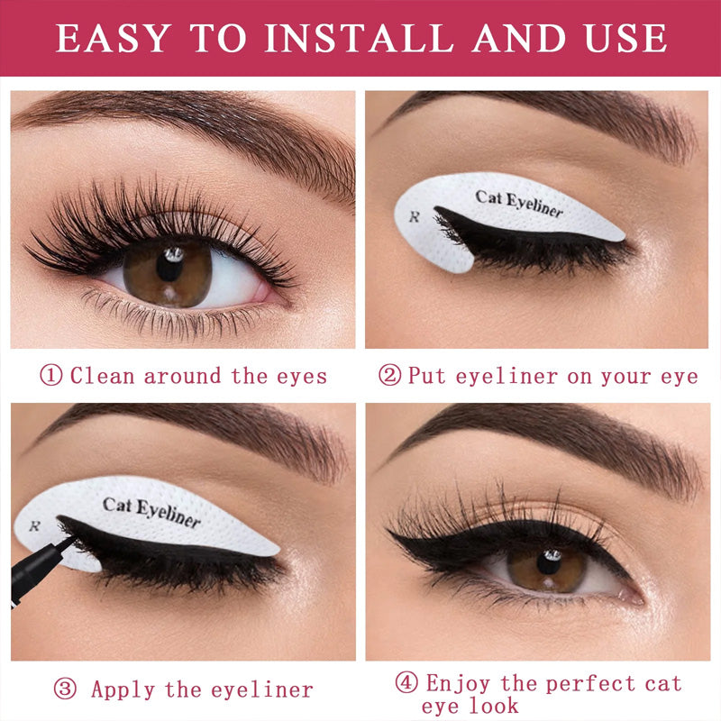 Lidschatten/Eyeliner Make-up-Vorlagenaufkleber