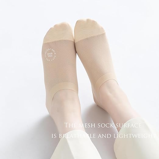 🔥Ultradünne rutschfeste Socken kombiniert mit Baumwollsocken ohne sichtbar zu sein