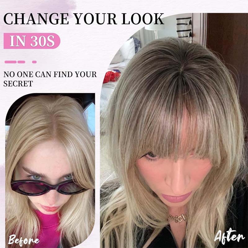 Makelloses, langgestuftes Haarteil für Damen – natürliches Volumen, ultradünne Basis, sofortiger Chic, jugendlicher Look