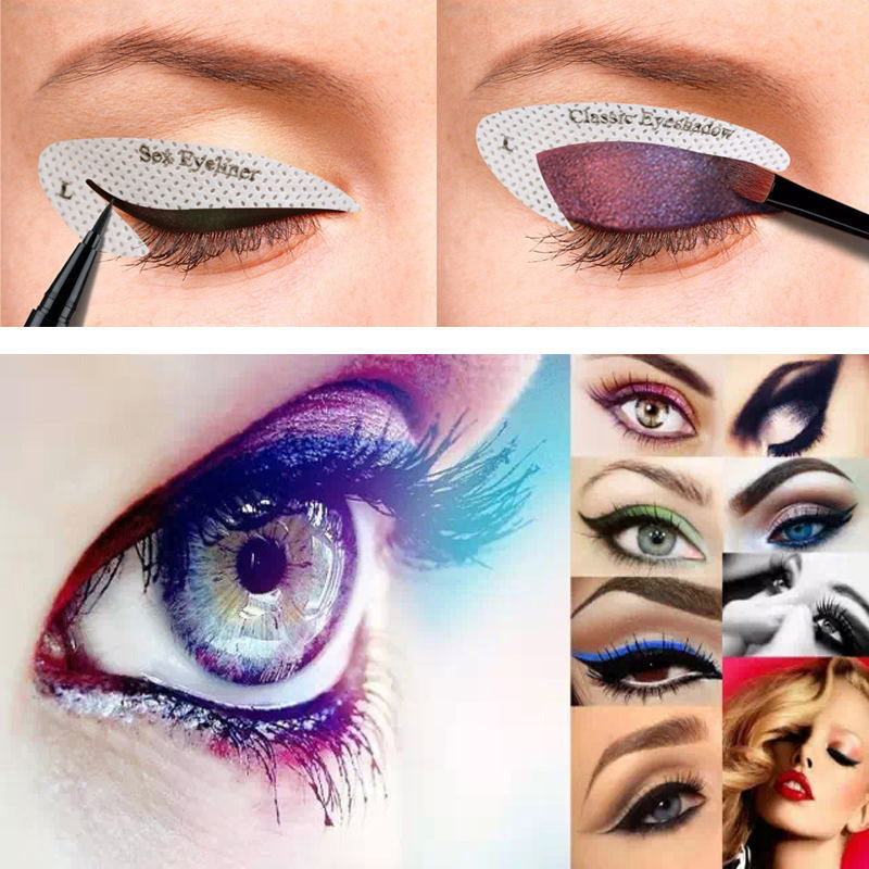 Lidschatten/Eyeliner Make-up-Vorlagenaufkleber