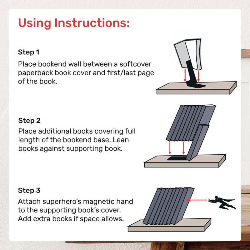 Superman-Bücherregal