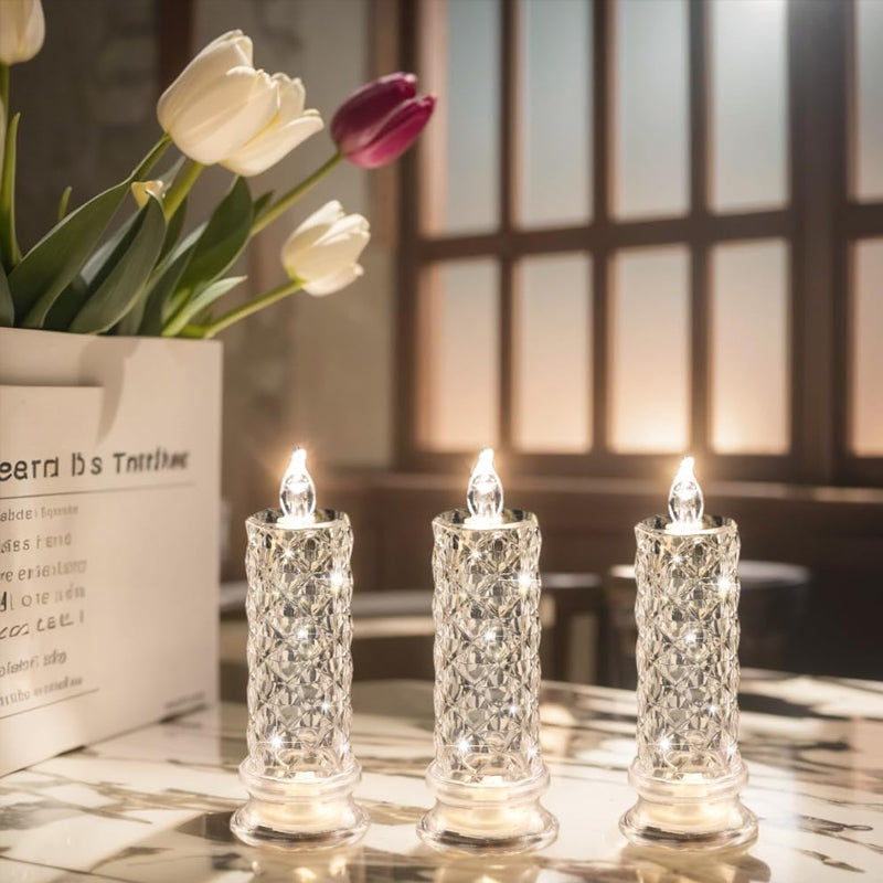 ✨ Crystal Rose Candle Light – Romantisches Leuchten ohne Chaos