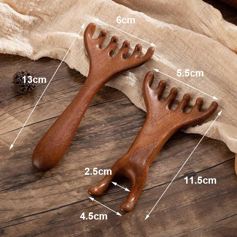🎁Muttertagsangebot: Kaufen Sie 1 und erhalten Sie 1 gratis🦌 Nashorn-Massagekamm mit doppeltem Verwendungszweck 🛀✨