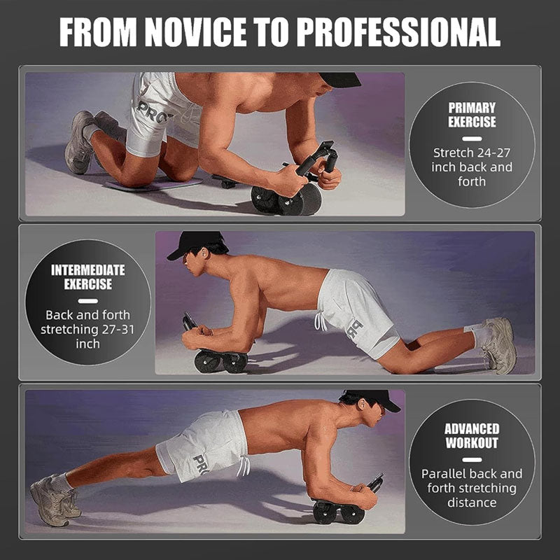 Ellenbogenstütze Rebound Abdominal Wheel (Erhalten Sie eine kostenlose Kniematte)