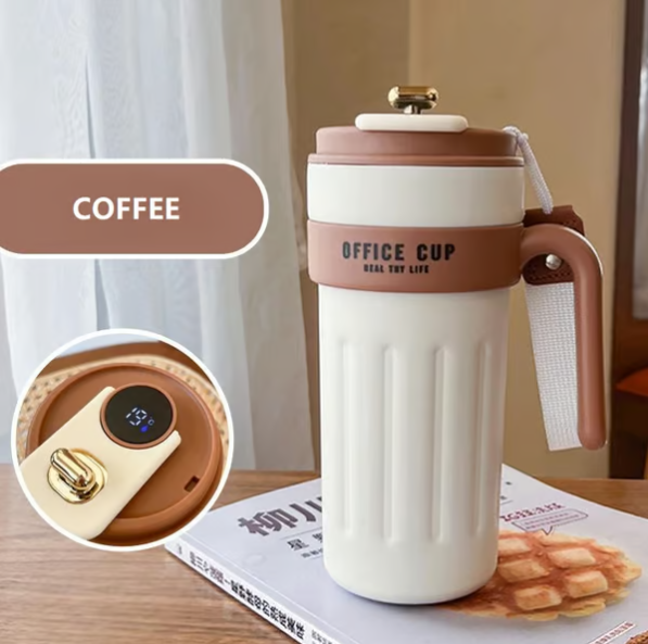 Kaffeethermoskanne mit Temperaturanzeige