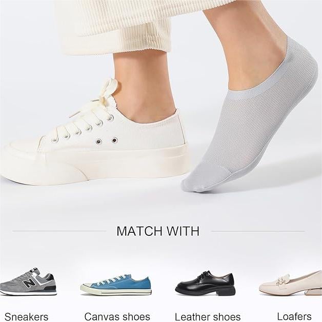 🔥Ultradünne rutschfeste Socken kombiniert mit Baumwollsocken ohne sichtbar zu sein