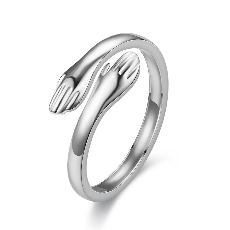 Der Ring, der eine liebevolle Umarmung symbolisiert