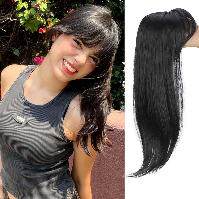Makelloses, langgestuftes Haarteil für Damen – natürliches Volumen, ultradünne Basis, sofortiger Chic, jugendlicher Look