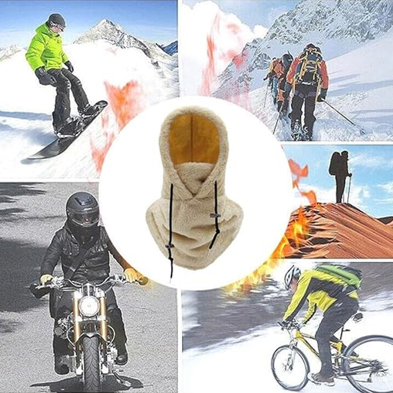 Warme Plüsch-Fahrradhaube / Winter-Outdoor-Mütze, winddichte Sportmütze