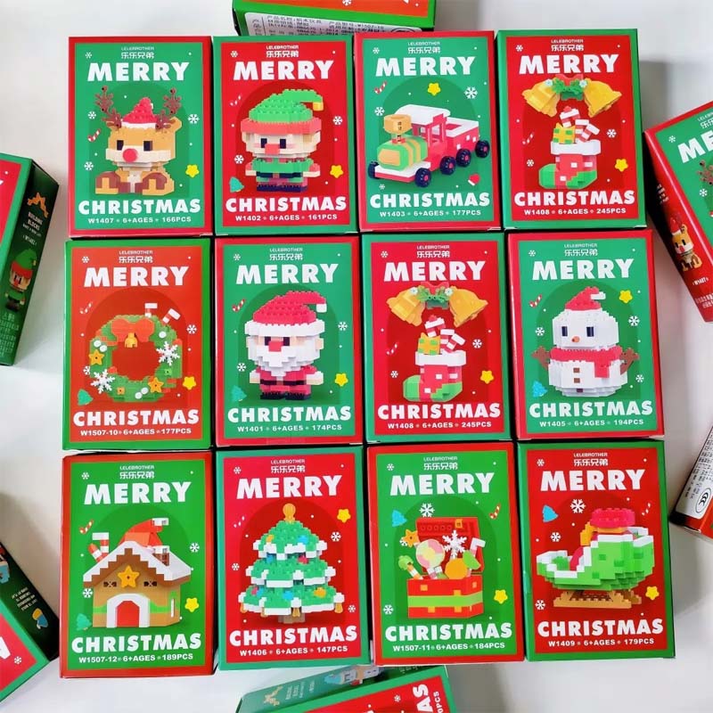 Weihnachts-Adventskalender-Bausteinset