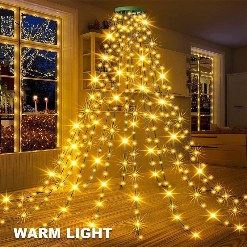 🎄 LED-Ring Fünfzackiger Stern Weihnachtsbaumlicht 🎄