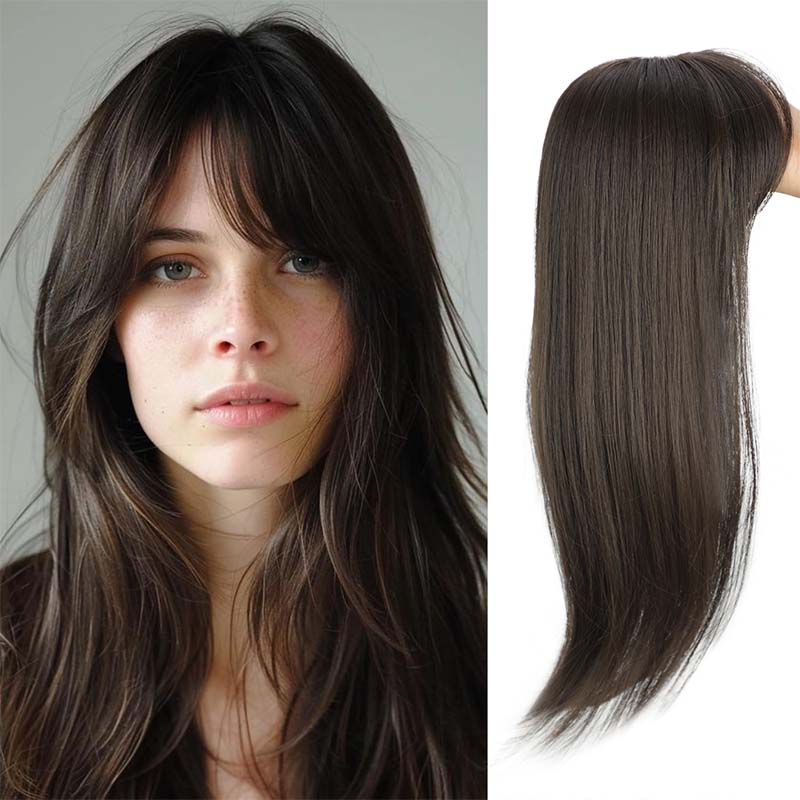 Makelloses, langgestuftes Haarteil für Damen – natürliches Volumen, ultradünne Basis, sofortiger Chic, jugendlicher Look