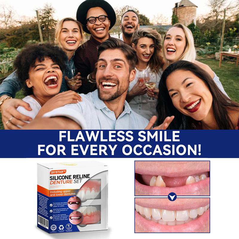 DIYSTAR™ Medizinisches Silikon-Zahnprothesenlineal-Set🦷 (👨⚕️ Zertifiziert, CED-konform & von Zahnärzten genehmigt) 🌹