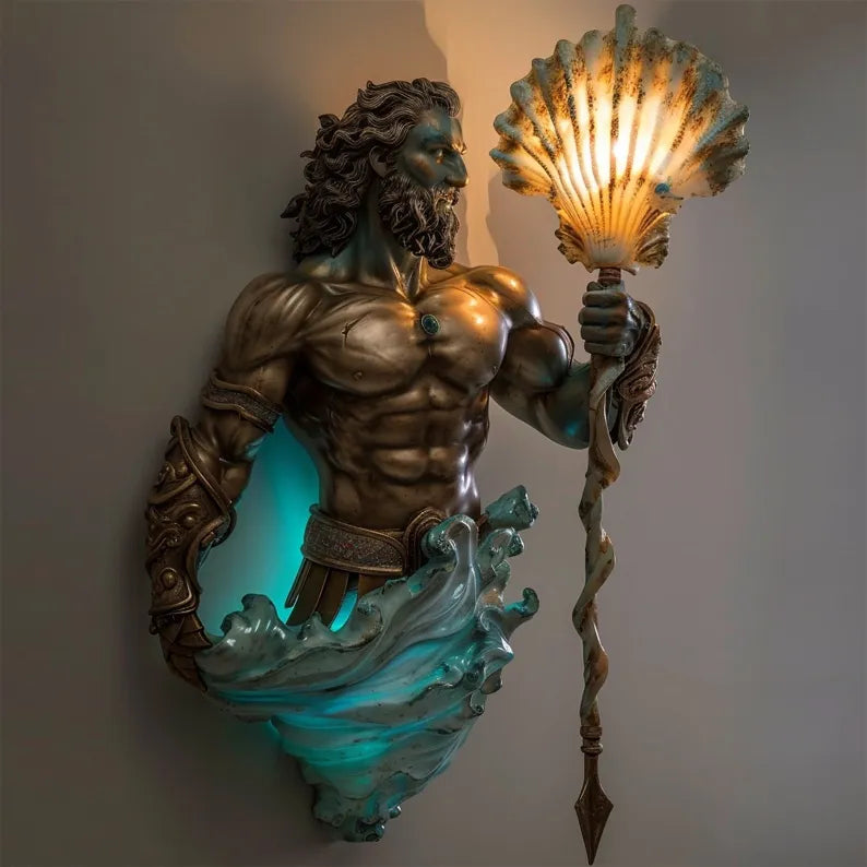 Wandlampe In Form Einer Meerjungfrau