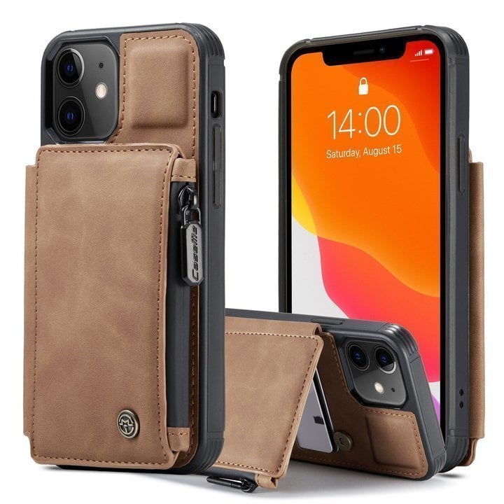 Leder-Telefon-Brieftaschenhülle