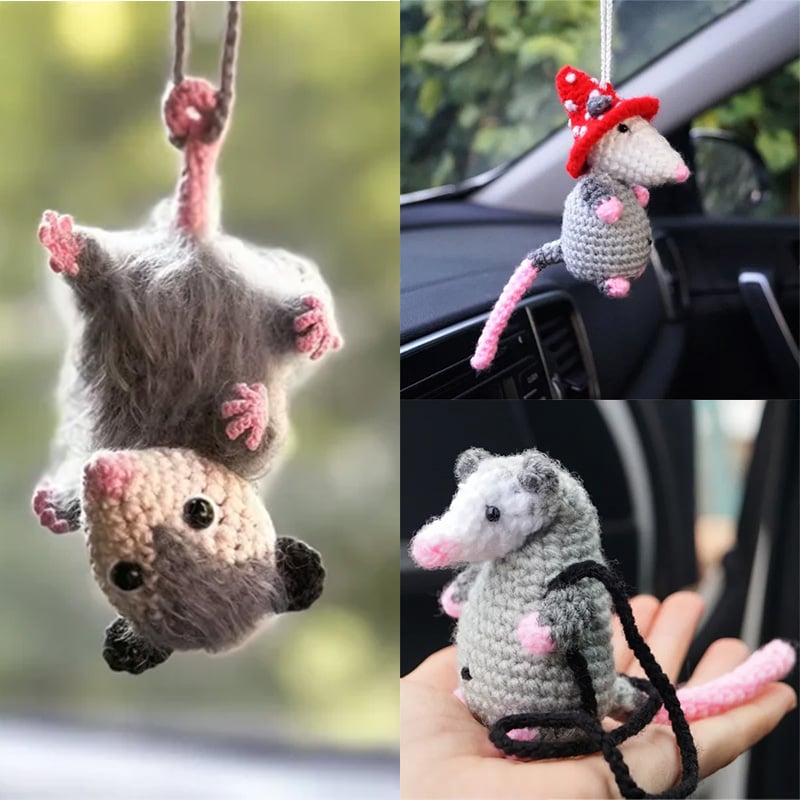 🔥 LETZTER TAG 49 % RABATT – Possum-Autoanhänger (100 % handgestrickt