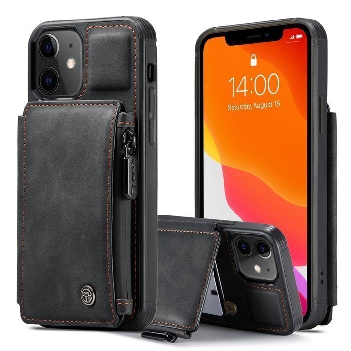 Leder-Telefon-Brieftaschenhülle
