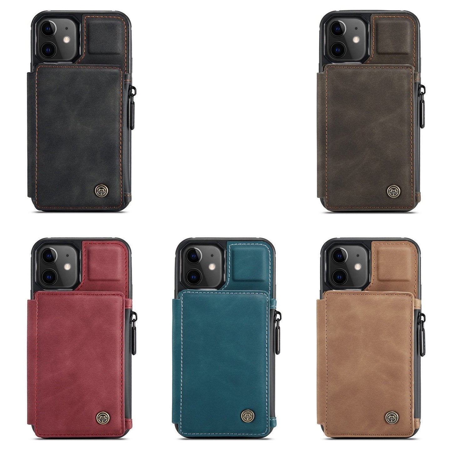 Leder-Telefon-Brieftaschenhülle