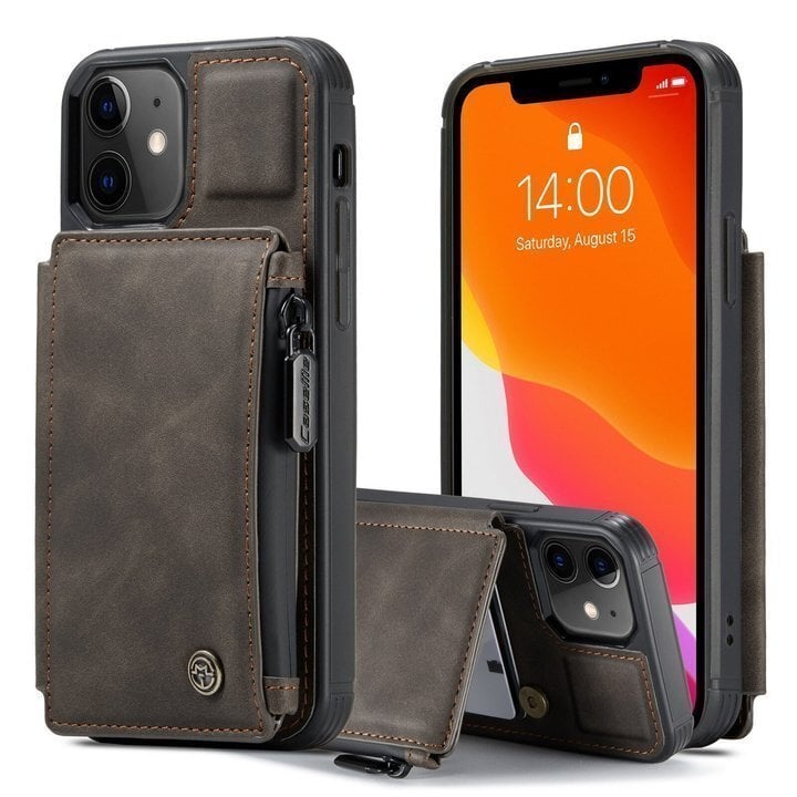 Leder-Telefon-Brieftaschenhülle