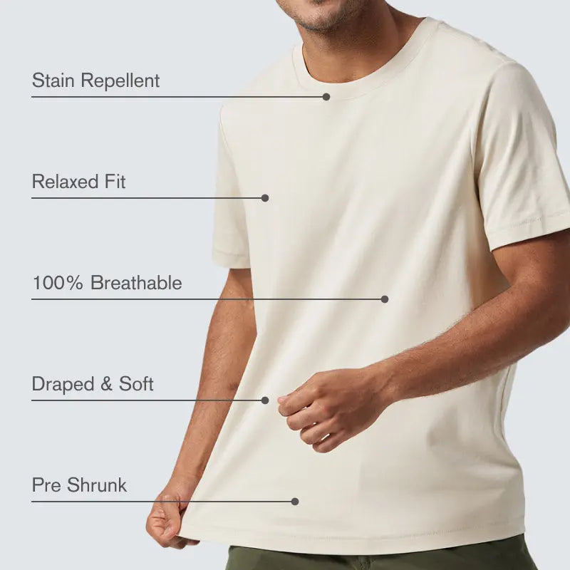 Ice Silk Herren Kurzarm-T-Shirt