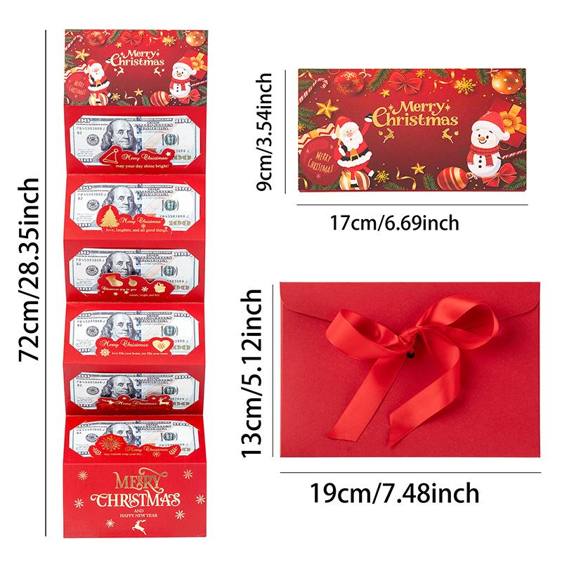 🎄 Weihnachtsgeldumschlag mit Geldklammer