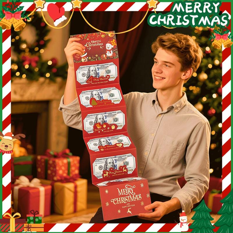 🎄 Weihnachtsgeldumschlag mit Geldklammer