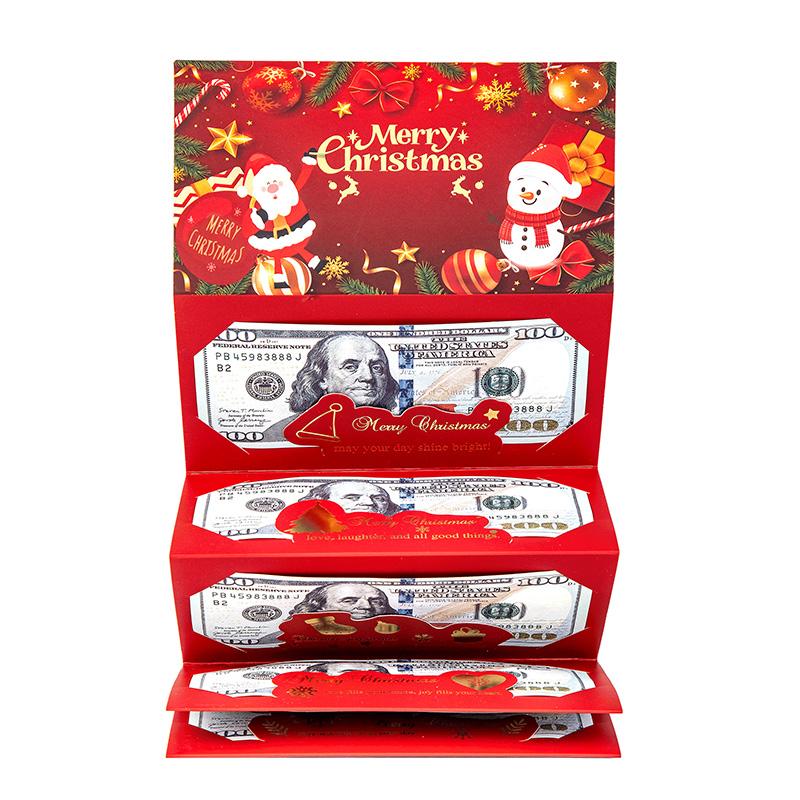 🎄 Weihnachtsgeldumschlag mit Geldklammer