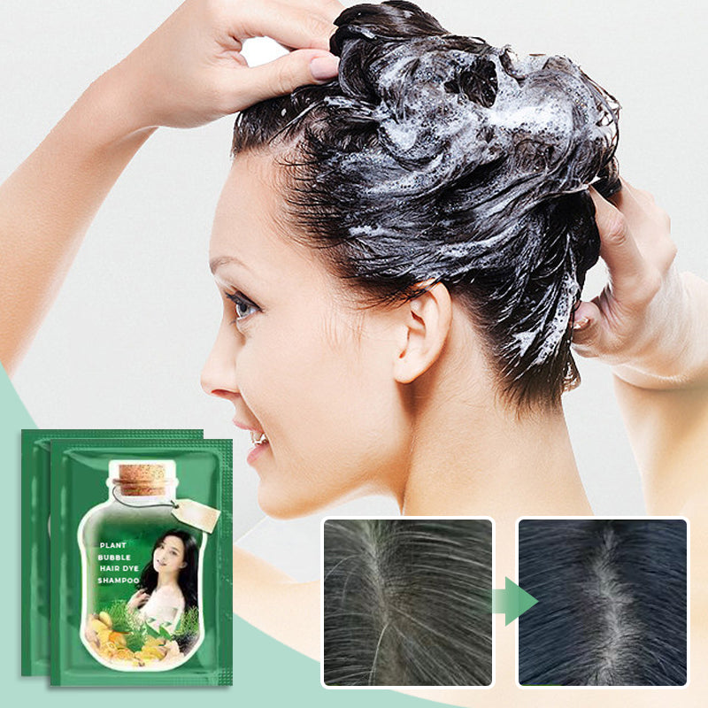 10PCS Pflanze Blase Haarfärbemittel Shampoo!
