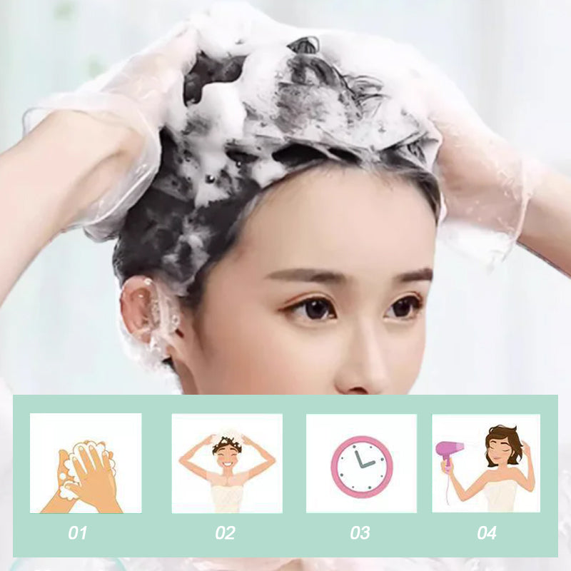 10PCS Pflanze Blase Haarfärbemittel Shampoo!