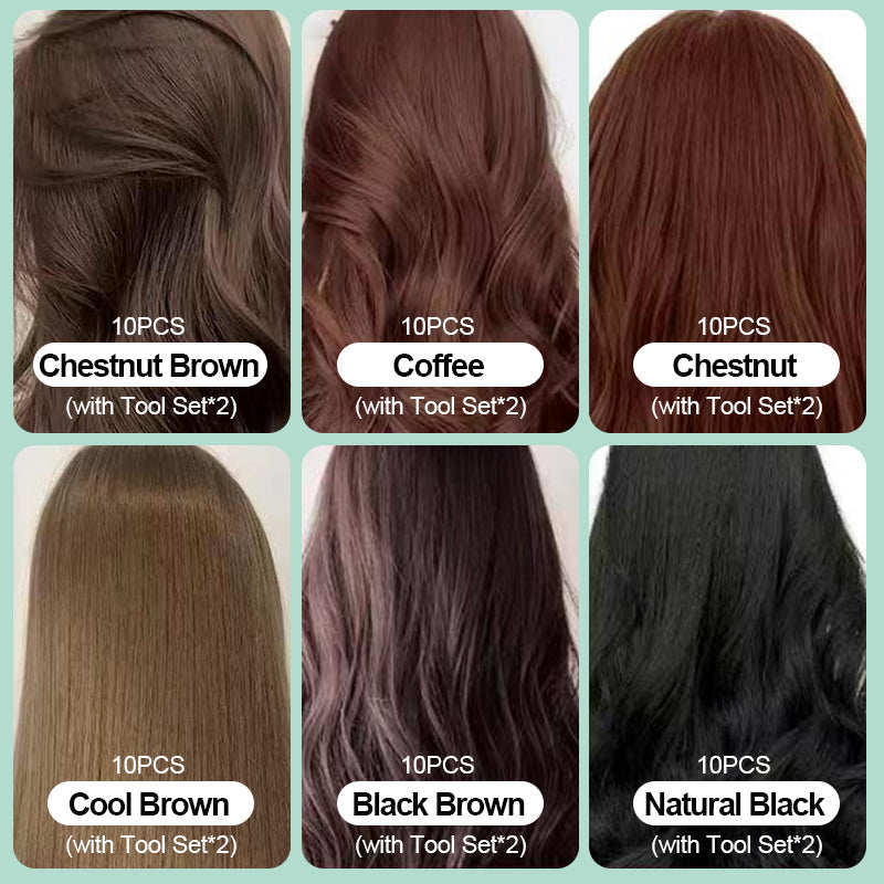 10PCS Pflanze Blase Haarfärbemittel Shampoo!