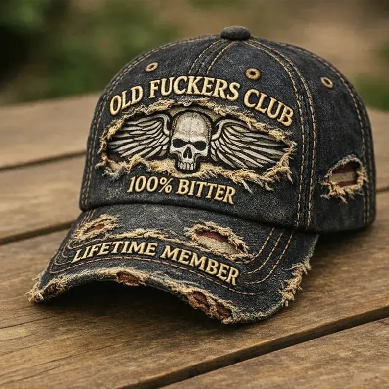 🧢Old F*ckers Club – Vintage-Baseballkapp