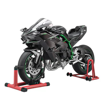 🏍️1:10 Legierungsmodell Kawasaki H2R, dynamische Details. Rennstrecken-inspirierter Stil.