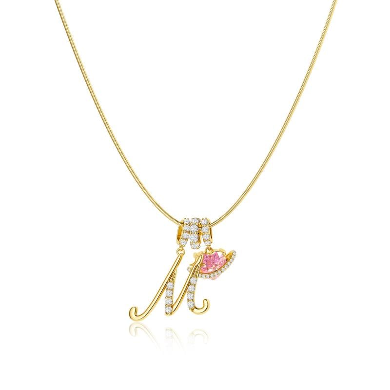 💖Letzter Tag 50 % Rabatt✨3-lagige Anhänger-Halsketten mit Initialen A-Z