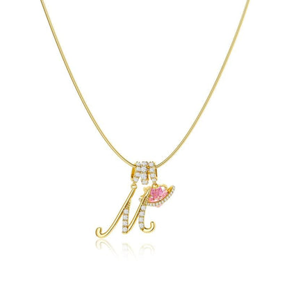 💖Letzter Tag 50 % Rabatt✨3-lagige Anhänger-Halsketten mit Initialen A-Z
