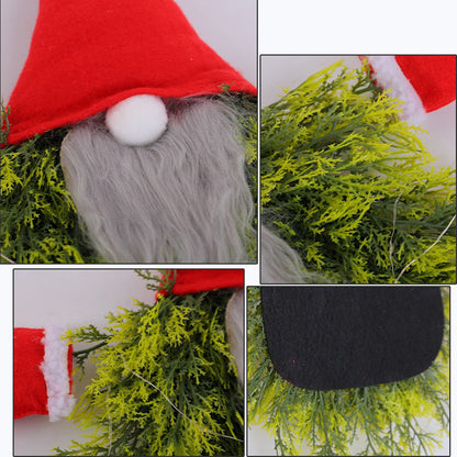 🔥Weihnachtsrabatt 50% Rabatt✨ Beleuchteter Wichtel-Weihnachtstürkranz