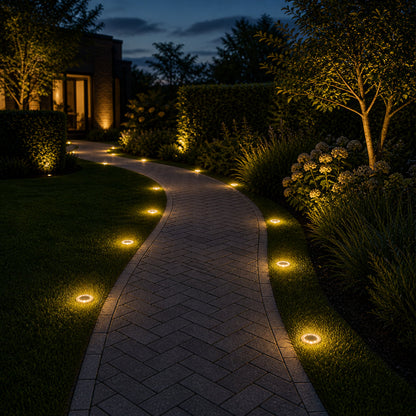 Solar Bodenleuchten für Gartenwege & Einfahrten