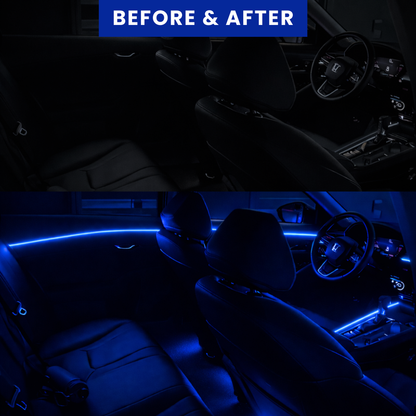 Wahnsinniges Car-Glow-Upgrade 🚗💡 USB-betriebene Ambient-Lichtfasern, die das Fahren bei Nacht in ein ganz neues Erlebnis verwandeln